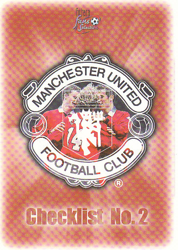 Checklist n.2 Manchester United 1997/98 Futera Fans' Selection #81
